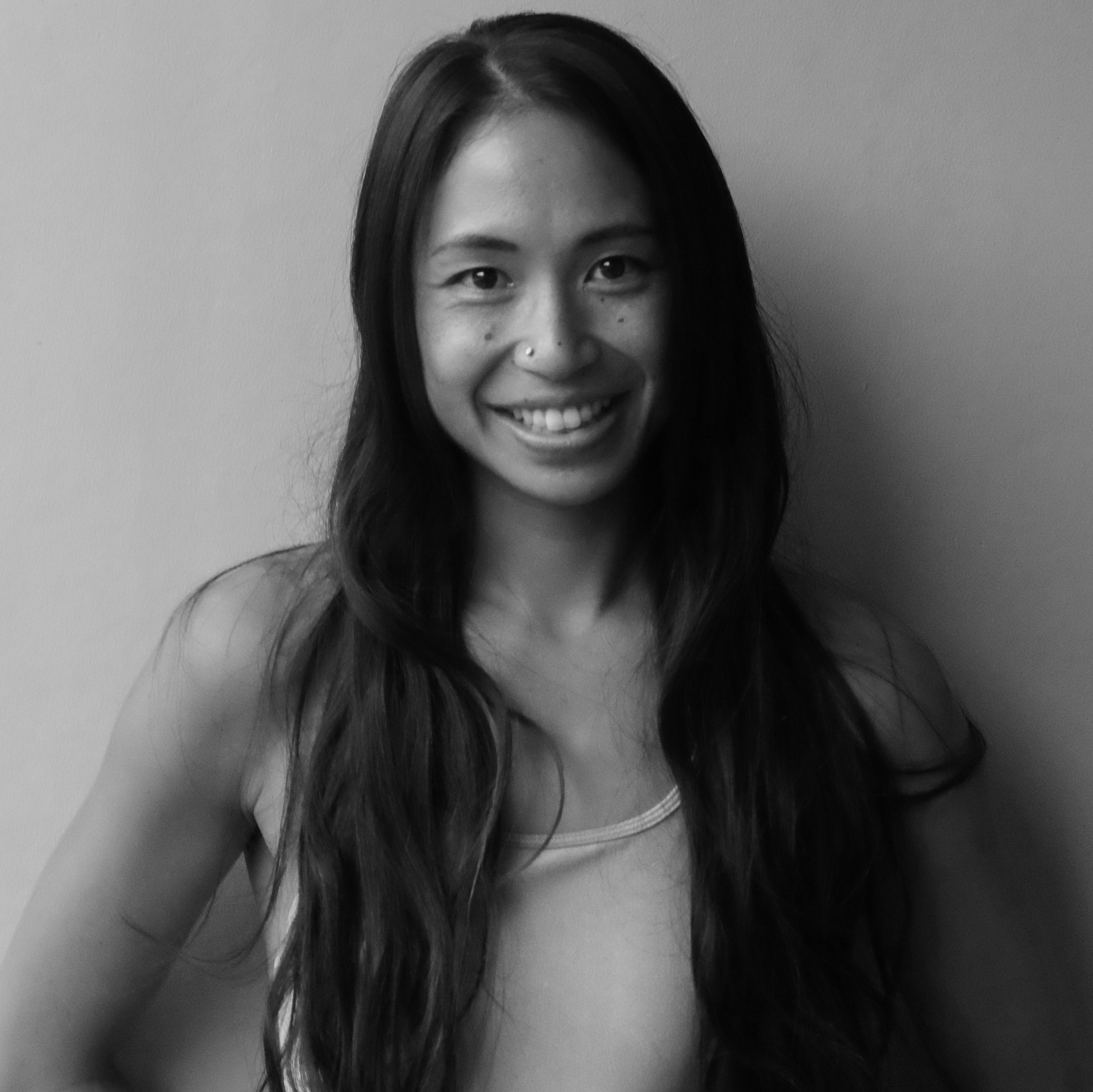 Black and white headshot of of Dancer Miche Wong